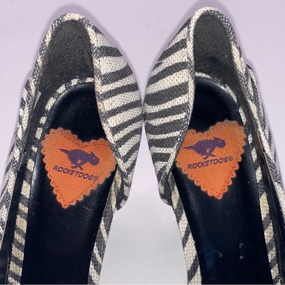 Rocket Dog Zebra Peep Toe Heels - Picture 6 of 7